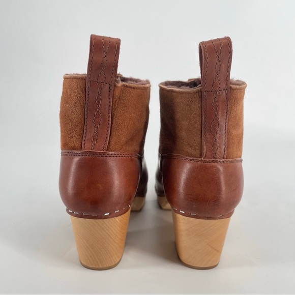 Swedish Hasbeens Shearling Lined Emy Zip It Clog Boot - Picture 5 of 11